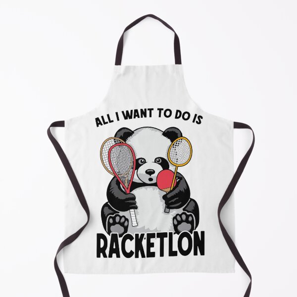Item preview, Panda Racketlon All I Want To Do Is Funny Cute Bear Player designed and sold by GrandeDuc.