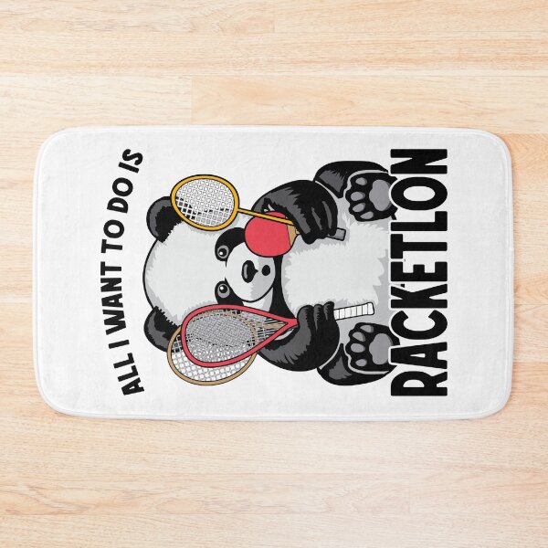 Item preview, Panda Racketlon All I Want To Do Is Funny Cute Bear Player designed and sold by GrandeDuc.