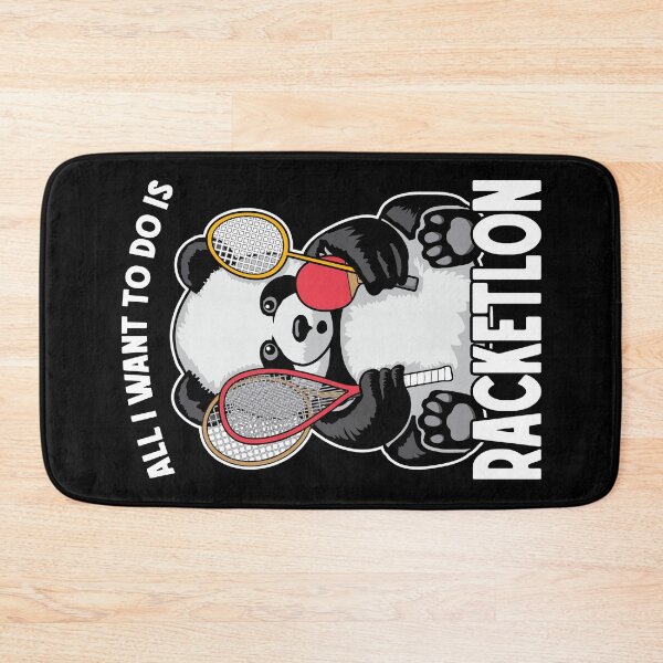 Item preview, Panda Racketlon All I Want To Do Is Funny Cute Bear Player designed and sold by GrandeDuc.