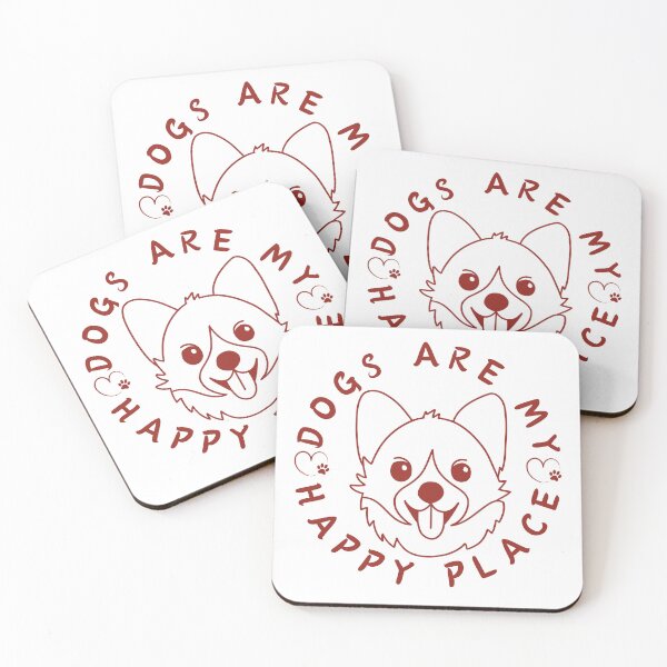 Item preview, Dogs are my happy place. designed and sold by Haute-Modiste.