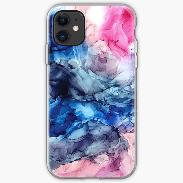 Soul Explosion - Original Abstract Fluid Art Painting iPhone Soft Case