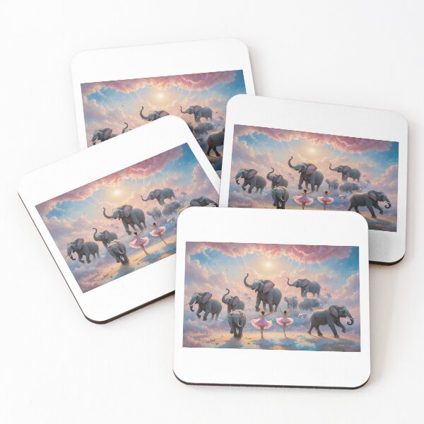 Item preview, Elephantic Ballet in Skybound Oasis designed and sold by PanoramaPrints.