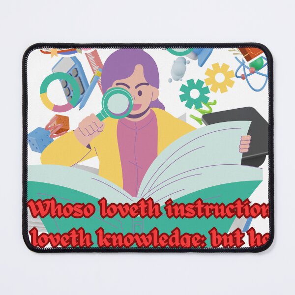 Item preview, Whoso loveth instruction loveth knowledge: but he that hateth reproof is brutish. designed and sold by Hinny8.