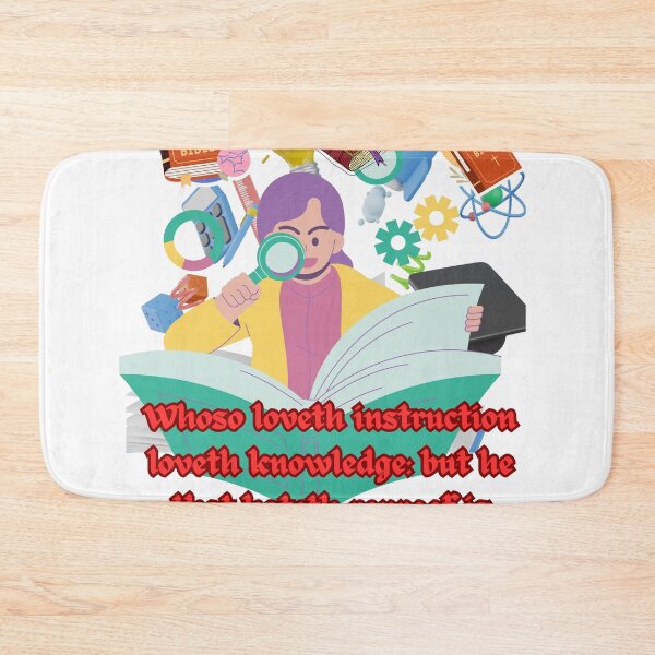 Item preview, Whoso loveth instruction loveth knowledge: but he that hateth reproof is brutish. designed and sold by Hinny8.