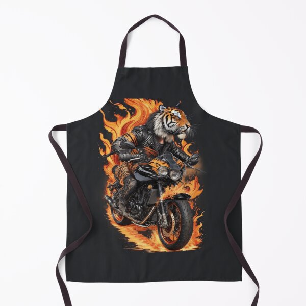 Item preview, Tiger Rider on a Fire Bike designed and sold by BaisaStudio.