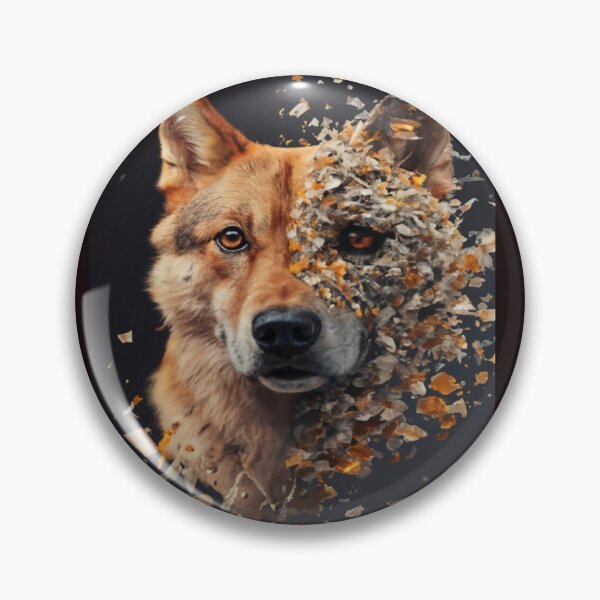 Item preview, beautiful  art  dog  haft split design  designed and sold by wawaart.