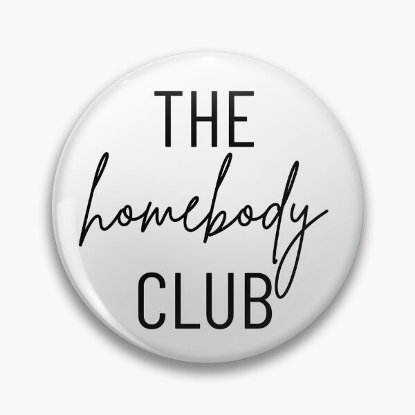 Item preview, The Homebody Club Vibes - Cozy Lifestyle Typography Design - Black Text designed and sold by Biddakate.