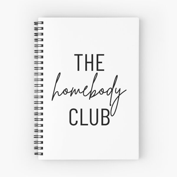 Item preview, The Homebody Club Vibes - Cozy Lifestyle Typography Design - Black Text designed and sold by Biddakate.