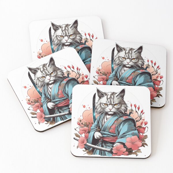 Item preview, samurai cat designed and sold by Arextr.