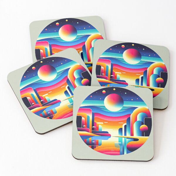 Item preview, Serene Futuristic Abstractscape designed and sold by SunkenCost.