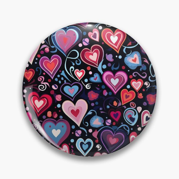 Item preview, Corazones de amor en negro Lindo romance de San Valentín designed and sold by NikkofTime.