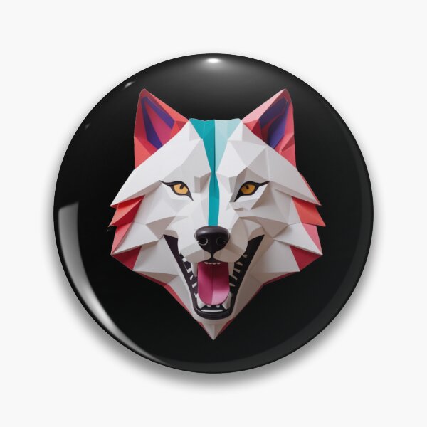 Item preview, Geometric Wolf Head  designed and sold by DotsAndDesigns.