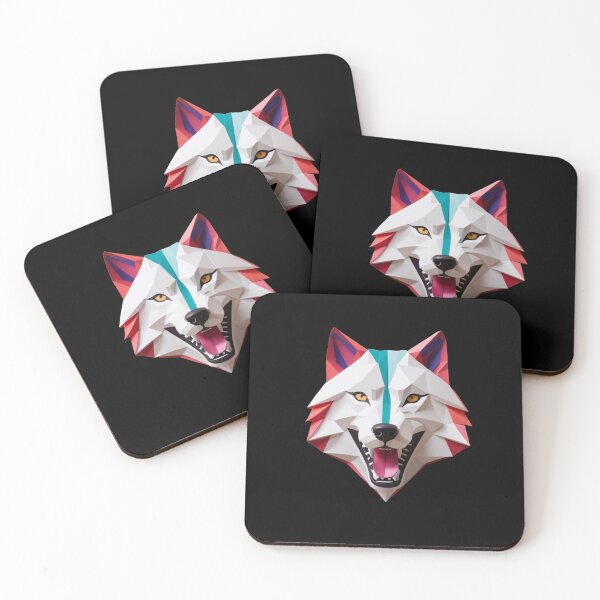 Item preview, Geometric Wolf Head  designed and sold by DotsAndDesigns.