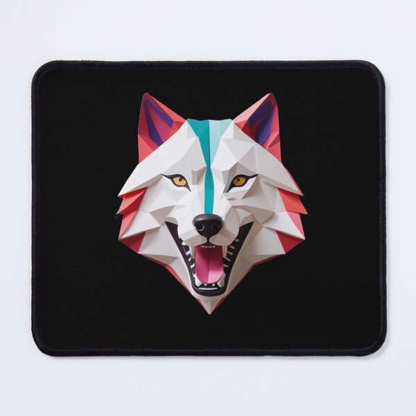 Item preview, Geometric Wolf Head designed and sold by DotsAndDesigns.