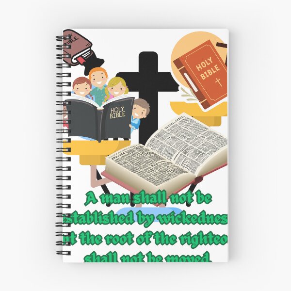 Item preview, A man shall not be established by wickedness: but the root of the righteous shall not be moved. designed and sold by Hinny8.