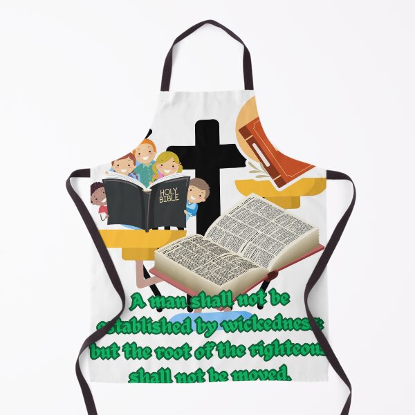 Item preview, A man shall not be established by wickedness: but the root of the righteous shall not be moved. designed and sold by Hinny8.