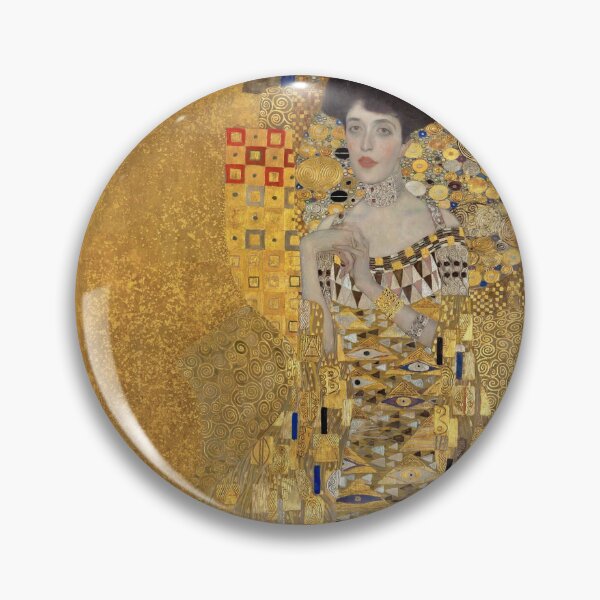Item preview, Adele Bloch Bauer Portrait painted by Gustav Klimt, timeless golden masterpiece designed and sold by EmeraldeaArt.
