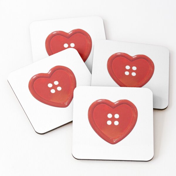 Item preview, Red heart button designed and sold by ItGirlTheraphy.