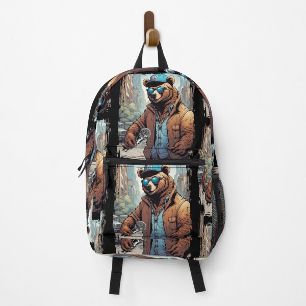 Item preview, Rap Hip Hop MC Bear Urban City Style Ready For Freestyle Rap Battle designed and sold by DabGraphic.