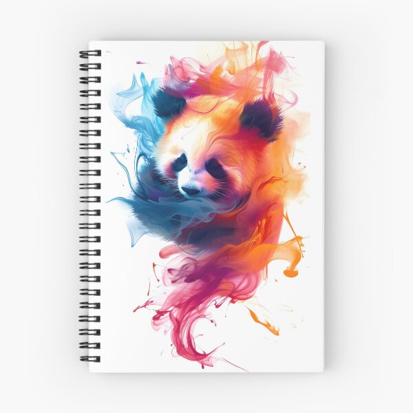 Item preview, colorful lazy panda  designed and sold by AeroAesthetics.
