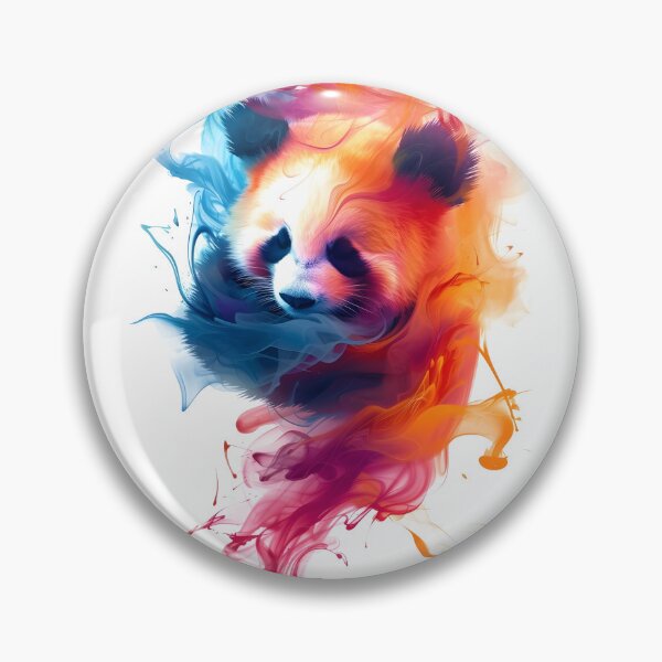 Item preview, colorful lazy panda  designed and sold by AeroAesthetics.