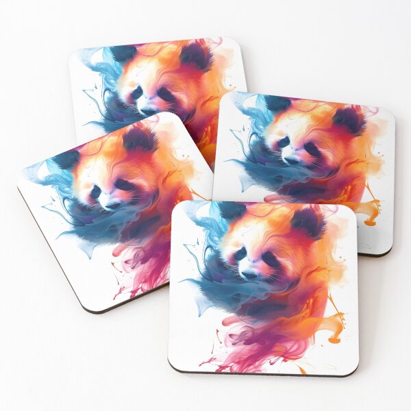 Item preview, colorful lazy panda  designed and sold by AeroAesthetics.