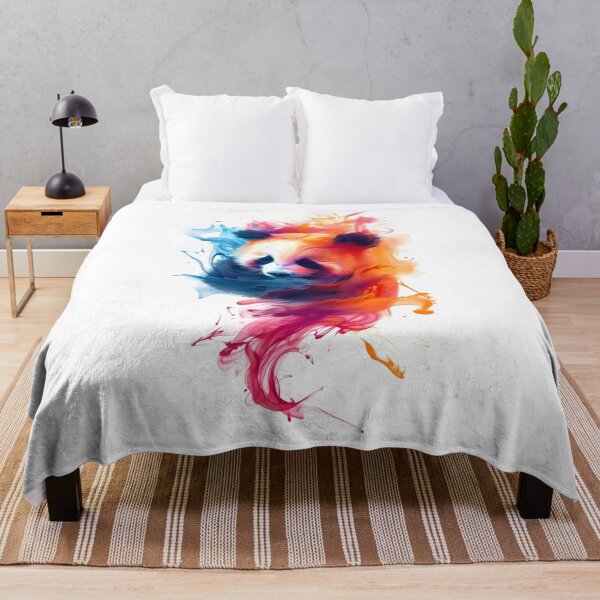 Item preview, colorful lazy panda  designed and sold by AeroAesthetics.