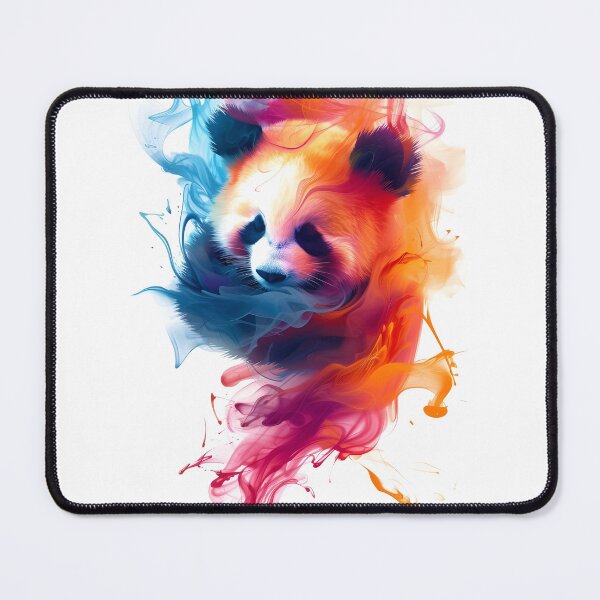 Item preview, colorful lazy panda  designed and sold by AeroAesthetics.