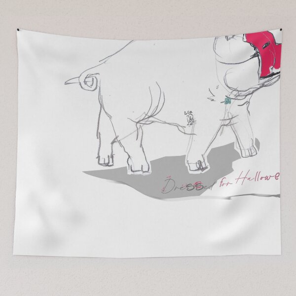 Item preview, Pig Dressed For Halloween (drawing by ACCI)  designed and sold by VanyssaGraphics.