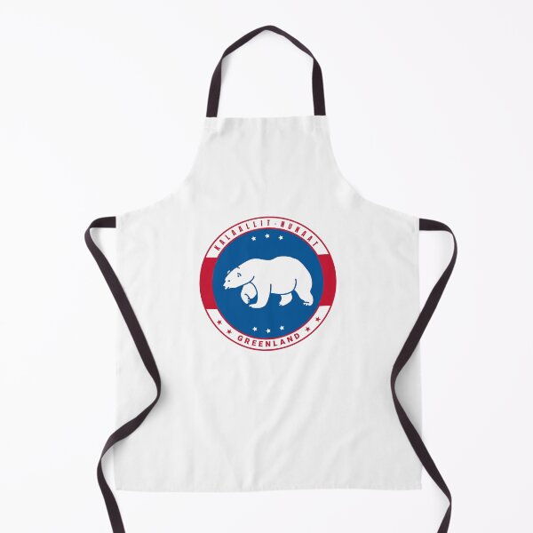 Item preview, Red Blue Greenland Polar Bear Badge designed and sold by GraTEEtude.