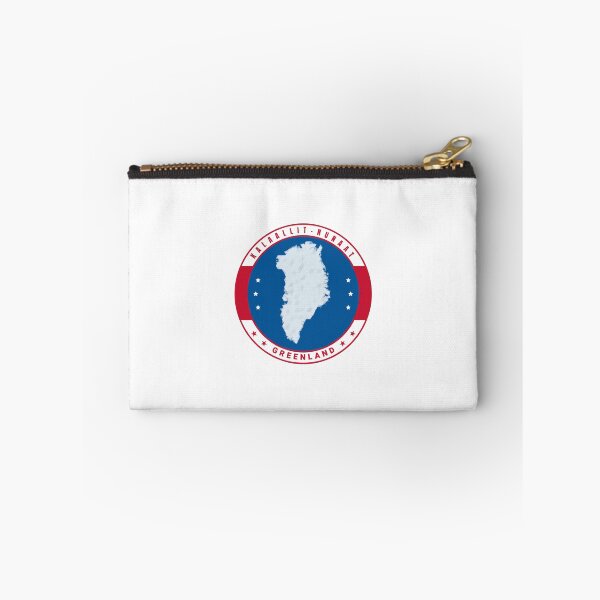 Item preview, Greenland Map Kalaallit Nunaat Circle Blue Red Badge designed and sold by GraTEEtude.