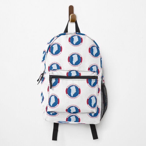 Item preview, Greenland Map Kalaallit Nunaat Circle Blue Red Badge designed and sold by GraTEEtude.
