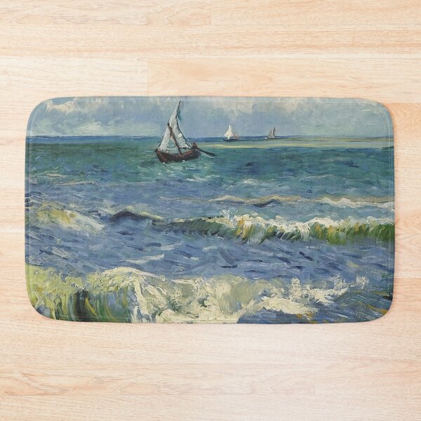 Item preview, The Sea at Les Saintes Maries de la Mer - Vincent Van Gogh designed and sold by clon-dot-net.