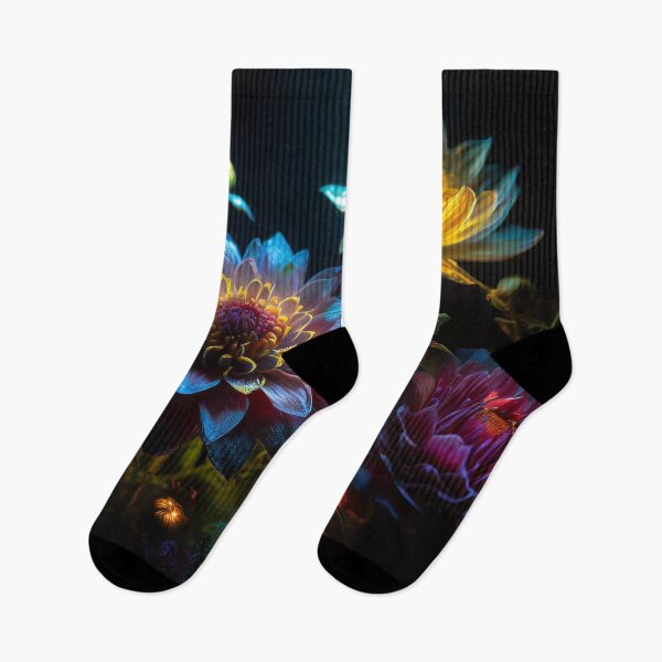 Item preview, Dark Floral Fantasy Flowers Blue designed and sold by Lelijo.