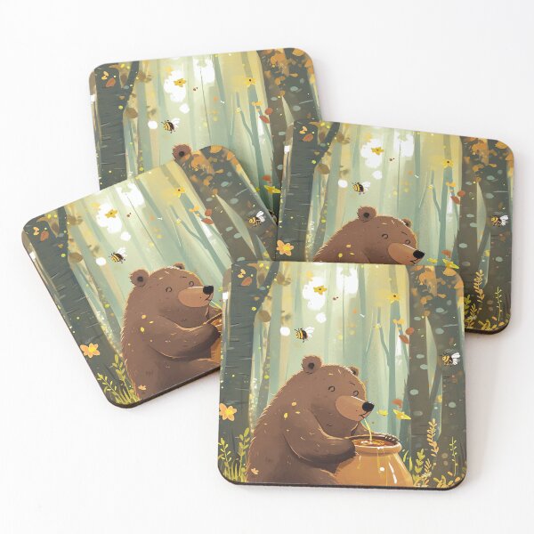 Item preview, Happy Bear Honey Feast designed and sold by cute-animals99.