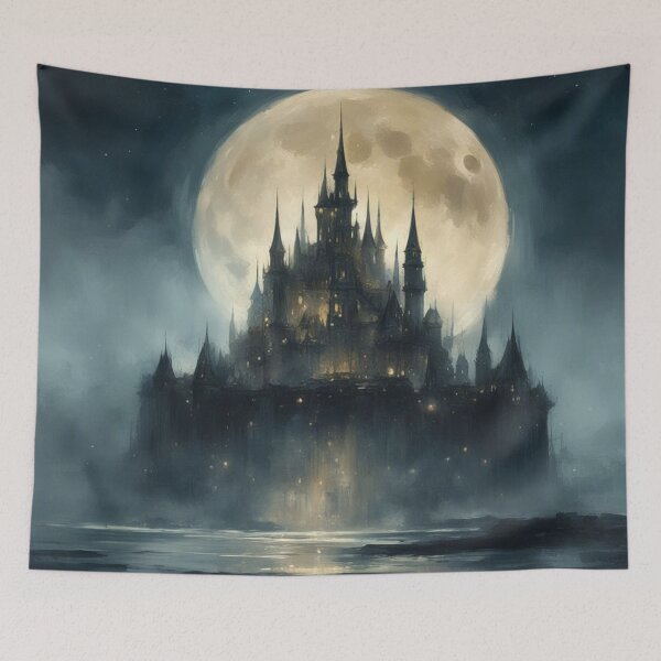 Item preview, Magic Gothic Castle at Night designed and sold by cr6zym1nd.