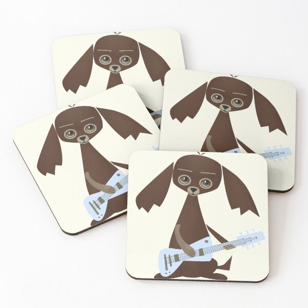 Item preview, Dog Playing Vintage Guitar designed and sold by CarlaBaremb.
