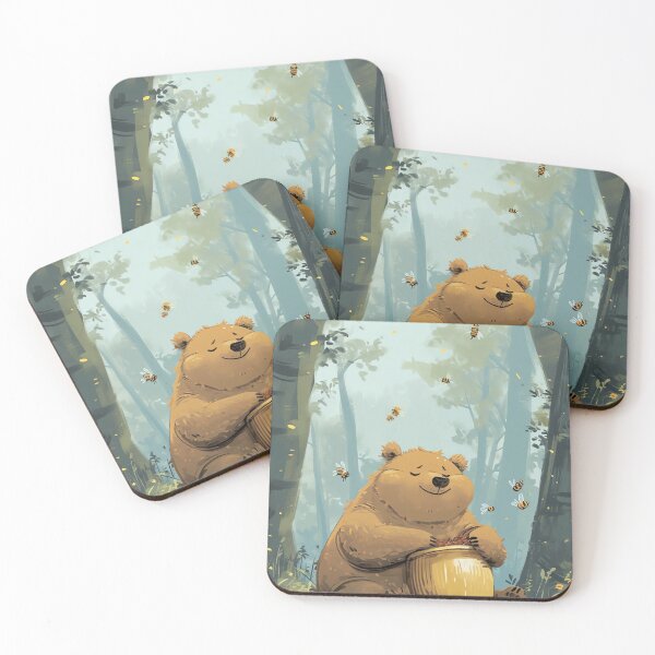 Item preview, Happy Bear Honey Feast designed and sold by cute-animals99.