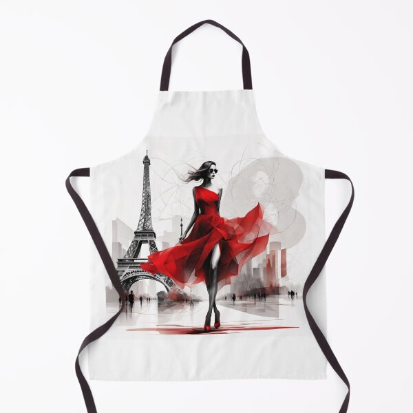 Item preview, Paris model in red dress designed and sold by JackFreestone.