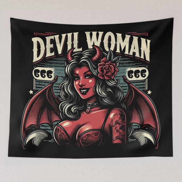 Item preview, Devil Woman designed and sold by PulpVintage.