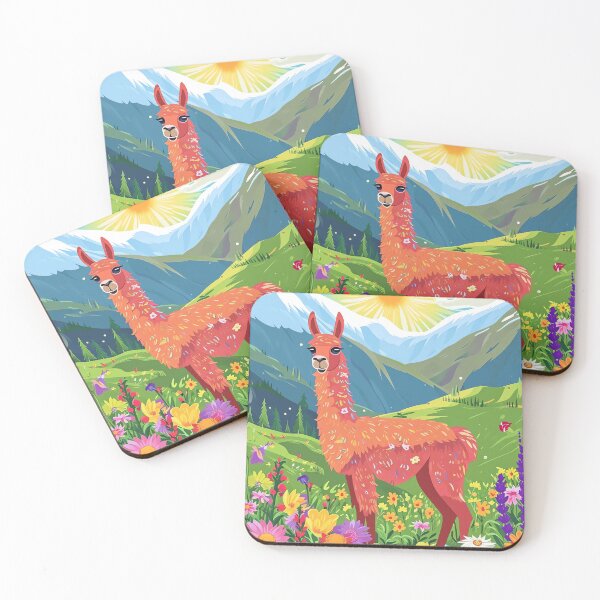 Item preview, Colorful Llama Delight designed and sold by cute-animals99.
