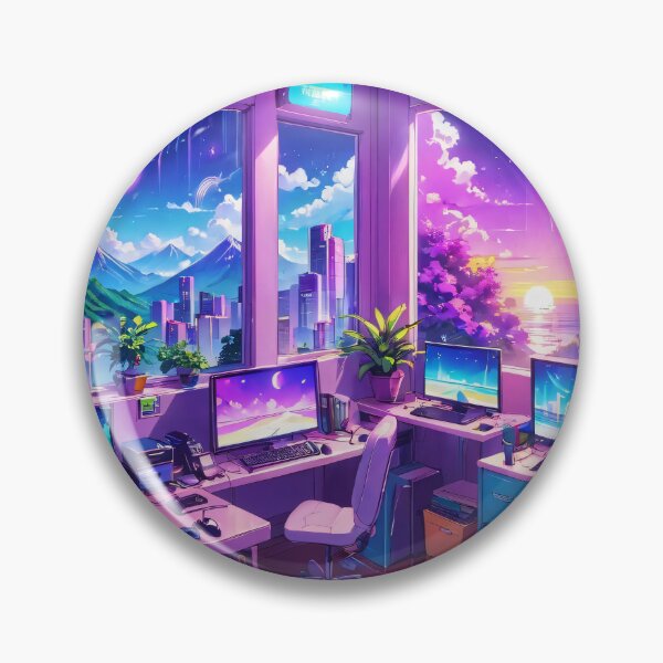Aperçu de l'œuvre Vaporwave Serenity Melodies créée et vendue par DreamBackDrops.