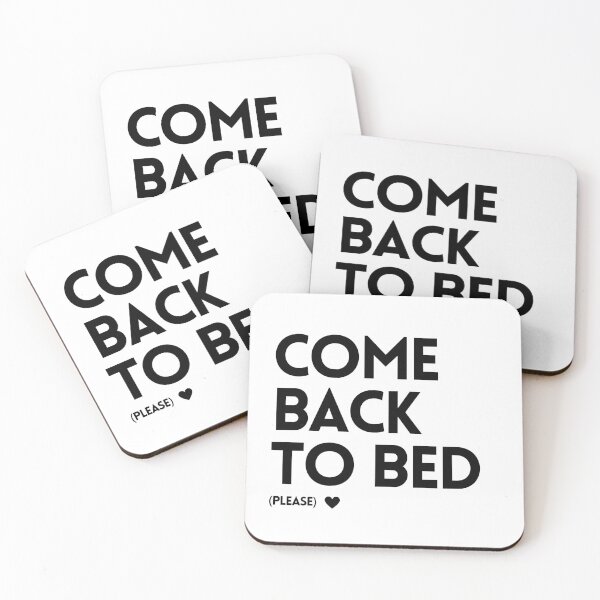 Item preview, Come Back to Bed (please) - Typography Design for Cozy Vibes - Black designed and sold by Biddakate.