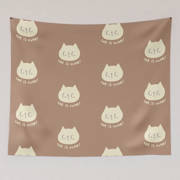 Item preview, CiC Cat logo - Cream & Amond designed and sold by CiCstudio.