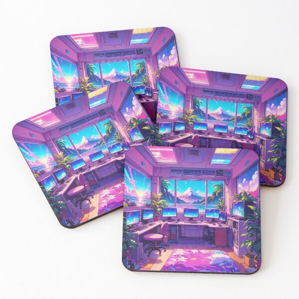 Item preview, Synthwave Cascade Harmony designed and sold by DreamBackDrops.
