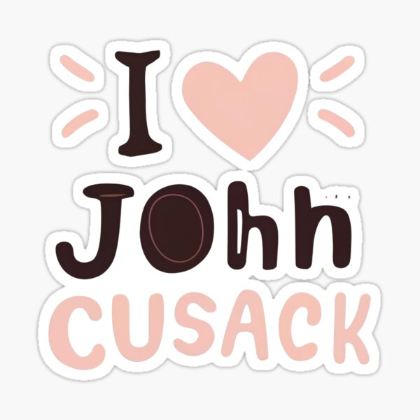 Item preview, I Love John Cusack v2 designed and sold by Itsheartshop.