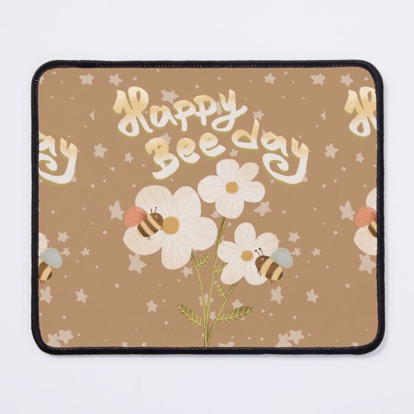 Item preview, Flower and bee print designed and sold by pinkyfish1010.