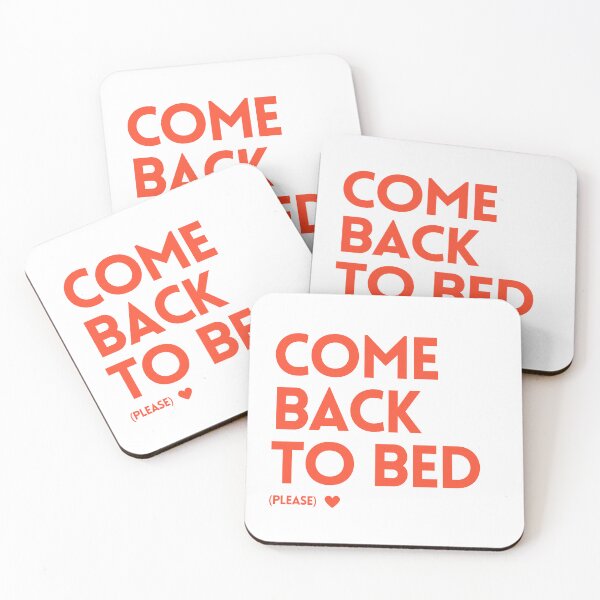Item preview, Come Back to Bed (please) - Typography Design for Cozy Vibes - Red designed and sold by Biddakate.