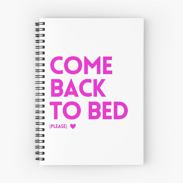 Item preview, Come Back to Bed (please) - Typography Design for Cozy Vibes - Pink designed and sold by Biddakate.