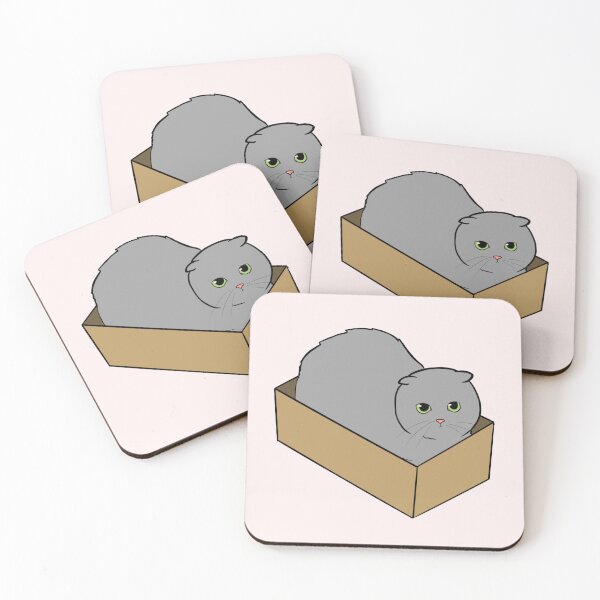 Item preview, Cat in small box  designed and sold by MonikaLauda.